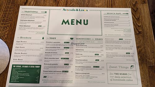  at Avocado & Lemon in Twickenham