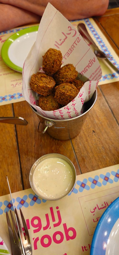 Falafel at Zaroob in Dubai