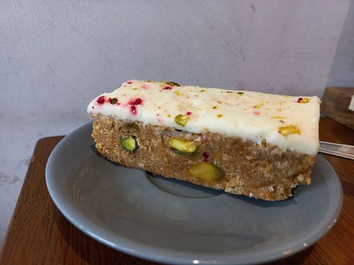 Iced pistachio ice at FILTR by Coromandel Coast in Sanderstead