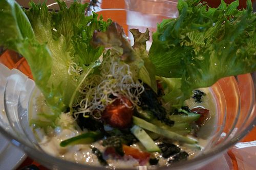 Cold ramen. (Vegan) at Kick Back Cafe in Tokyo