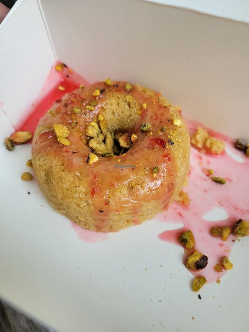 Strawberry Pistachio at Parlor Doughnuts in Pawleys Island