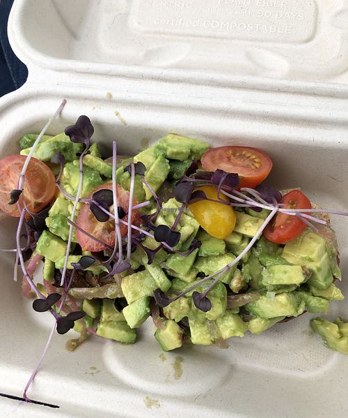 Avocado toast!  at WildFlour Cafe & Bakery in Sitka