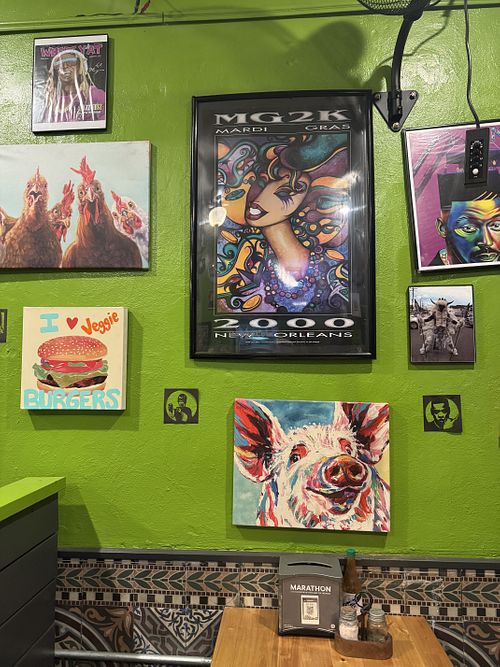 Inside  at 2 Phat Vegans in New Orleans