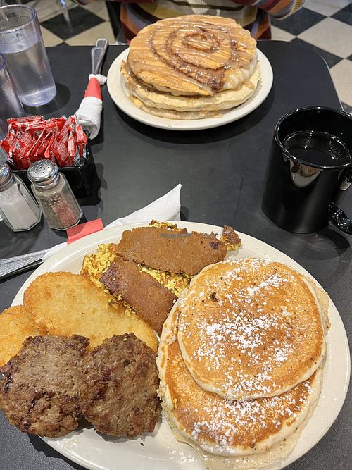 All-star and sinner bun swirl   at Ro's Diner in Brooklyn