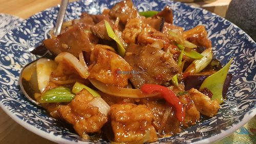 Aubergine & Tofu Sichuan Sauce (vg) at The Rice Bowl in Manchester