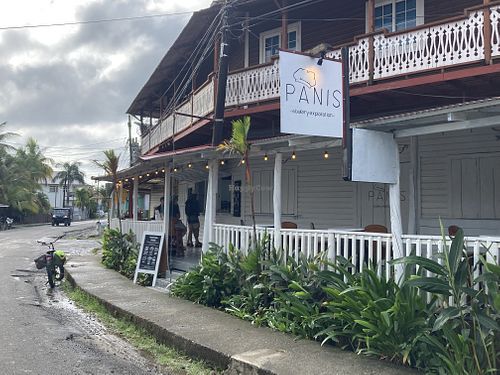 Outside   at Panis  in Bocas Del Toro