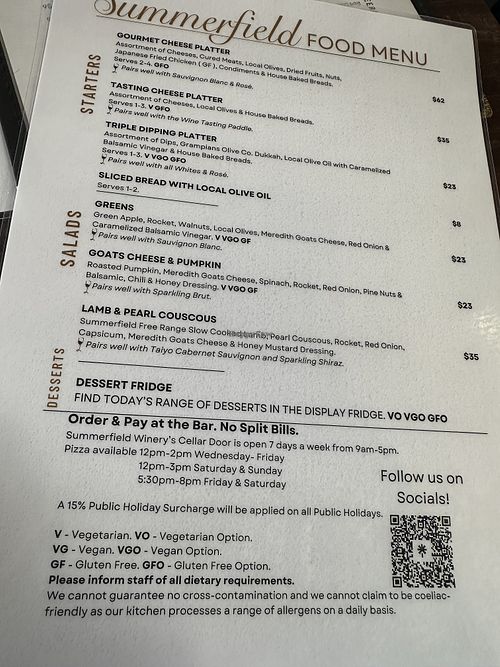   at Summerfield Winery in Moonambel