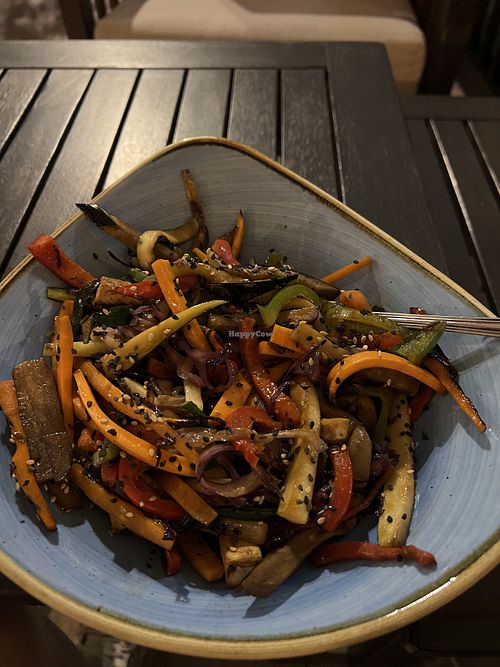 Vegan wok   at Paloma Bistro in Gran Canaria