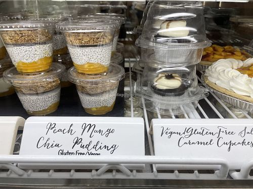 Pudding and cupcakes!  at Cake and Cup Bake Shoppe in Lititz