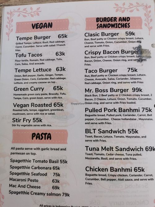 Vegan at Fly & Shine in Penida Island
