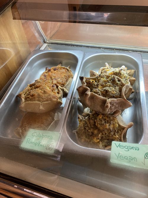 Vegetarian and vegan empanadas  at Banneton in El Chalten