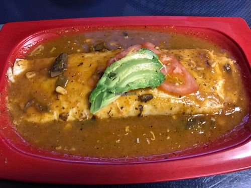 Rice and bean burrito  at Tarascos in Denver