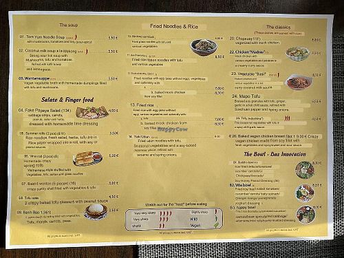 Menu pg 2 translated by Google at Asia Nativ in Hannover