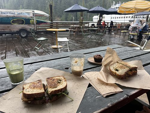   at Tell Your Friends Café in Bowen Island