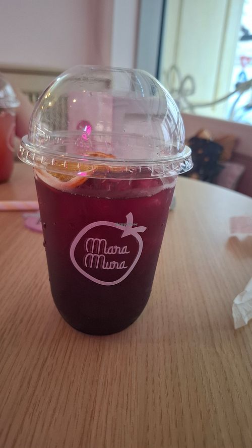 Blueberry lemonade at Mara Mura in Bucharest