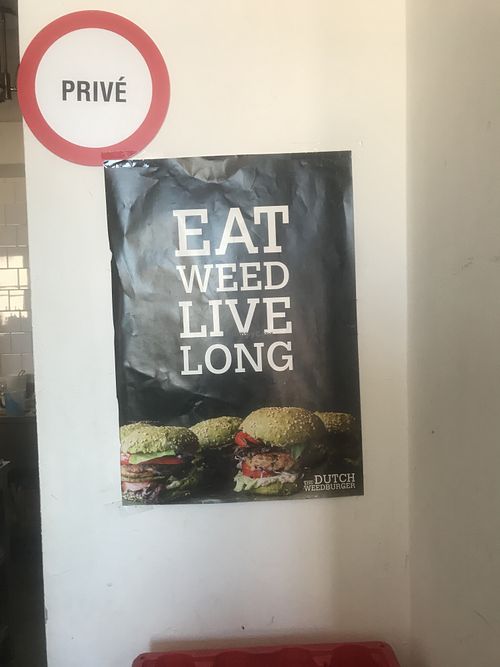 Weedburger at De Bonte Kraai in Katwijk Aan Zee