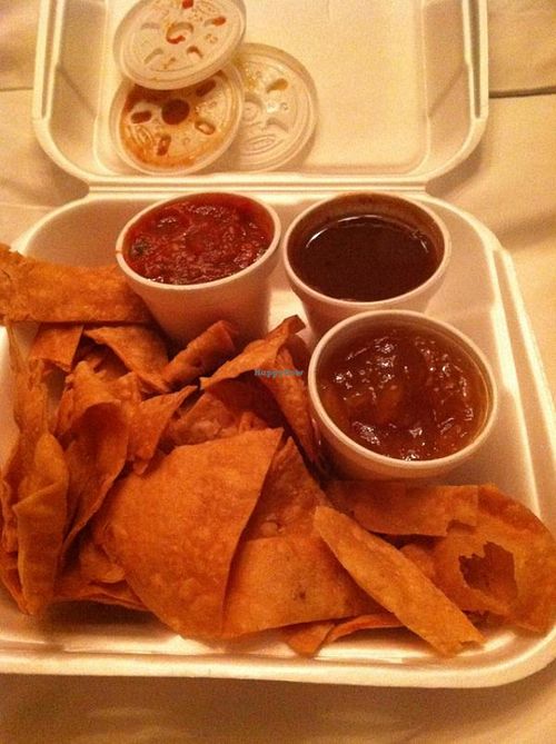 Chutney sampler appetizer at Gourmet India in San Diego