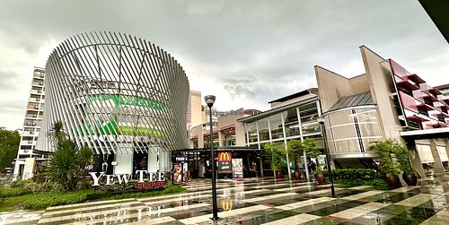 Food court at second floor above Macdonalds  at Jing Xin Yuan 净心园 -Yew Tee in West Singapore