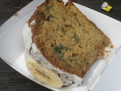 Banana, peanut butter and spinach cake at Pomodoro E Basilico  in West London