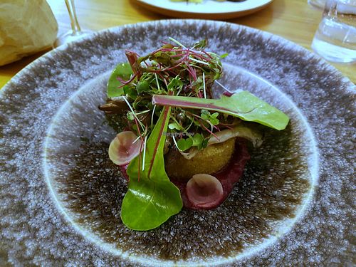 Polenta and mushrooms at La Belle Verte in Toulouse