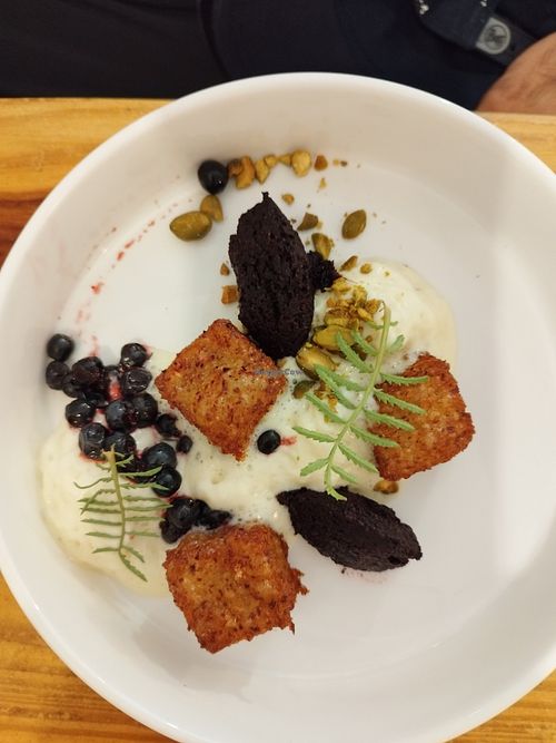 Polenta for dessert! at La Belle Verte in Toulouse