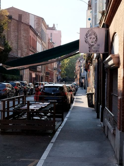 Outside at La Belle Verte in Toulouse