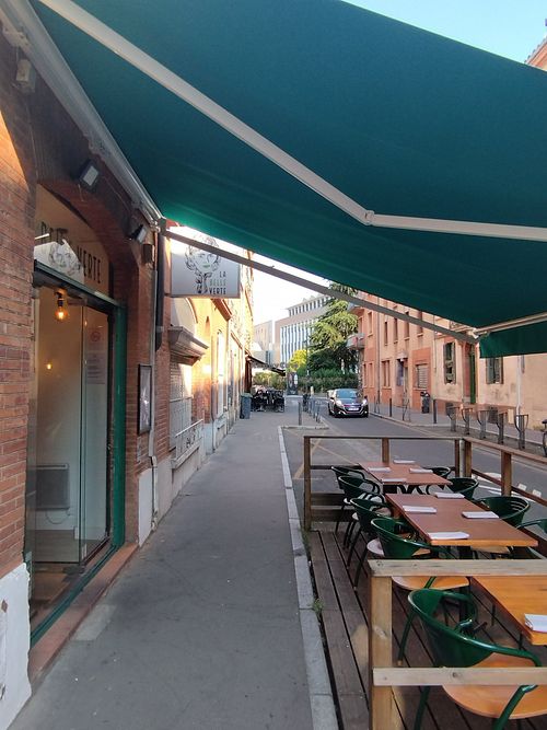 Outside at La Belle Verte in Toulouse