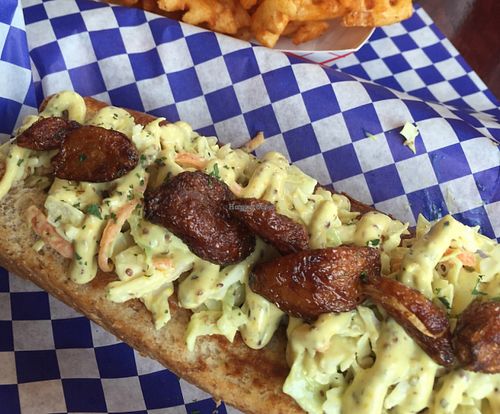 My custom made weenie! at Dreamy Weenies in New Orleans