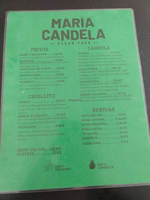 Menú Octubre 2024 at María Candela  in Bogota