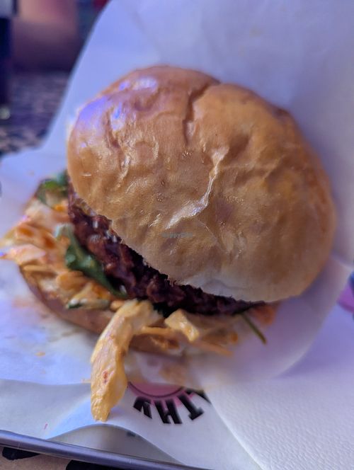 Filth Korean burger at Filthy  in Krakow