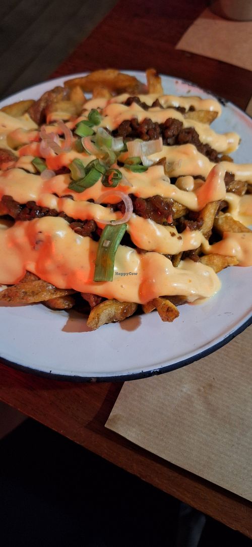 Vegan loaded chips at Patty & Bun   in South West London