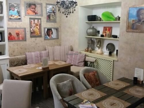 downstairs seating  at Cafe Imbir - Ginger in Kyiv