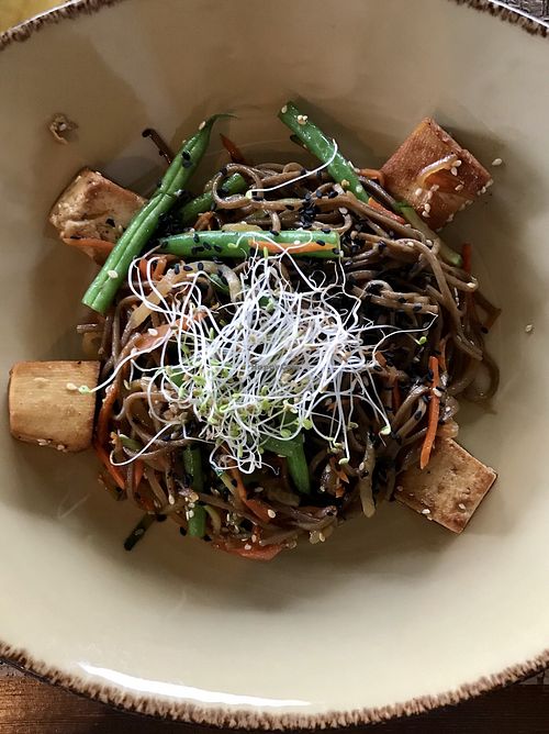 Vegan soba  at Cafe Imbir - Ginger in Kyiv