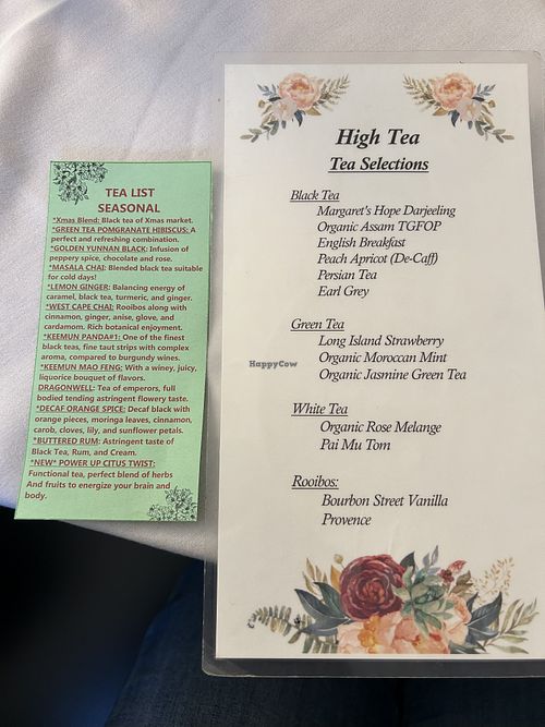 Tea list   at Tea List in Davis