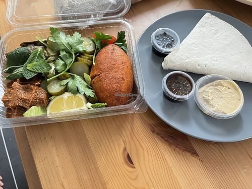 vegan teller  at Berlin Cigköfte Spandau in Berlin