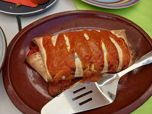 Megaburrito at Restaurante Mexicano La Catrina in Villajoyosa