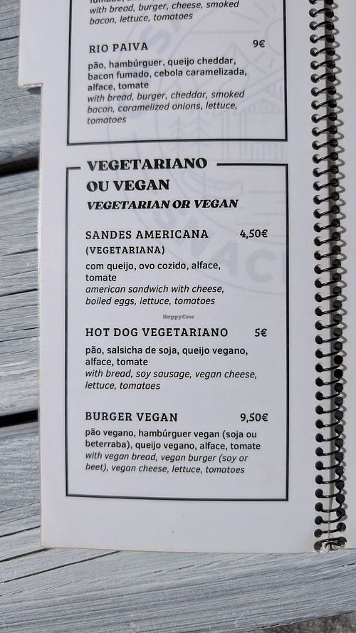 Menu from March 2025 at Casa do Areinho in Arouca