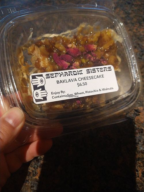 Baklava cheesecake at Sephardic Sisters in Chicago