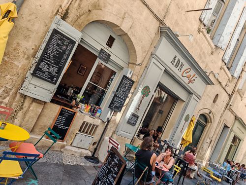 Facade at Adn Café in Montpellier