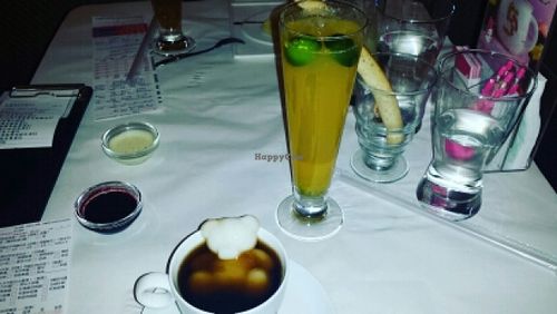 coffee jelly, passion fruit green tea at Sufood in Kaohsiung