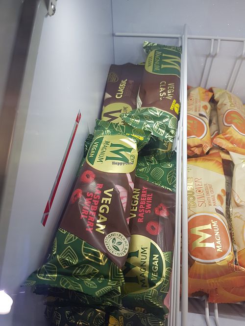 Vegan ice creams at Lighthouse Café in South Shields