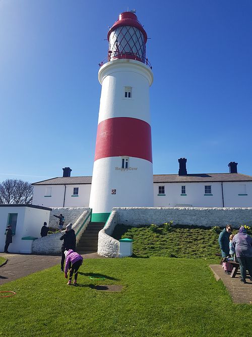 Back of cafe at Lighthouse Café in South Shields
