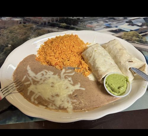 Mushrooms burritos plate!!!  at Casa Leon in Atlantic Beach