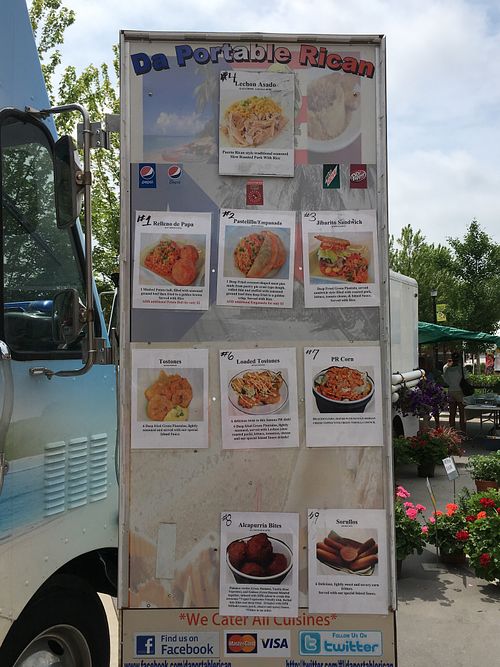 Vegan Puerto Rican food includes tostones and alcapurria bites  at Central Park Plaza Market in Valparaiso