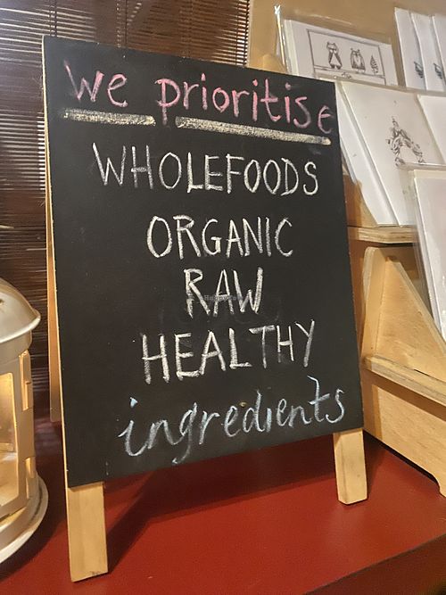 Organic food  at Earthbound Cafe in Princetown