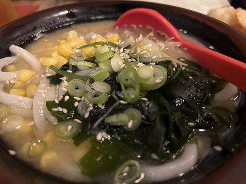 Miso udon noodle soup   at Senbon Sakura Cafe & Japanese Kitchen in Leeds