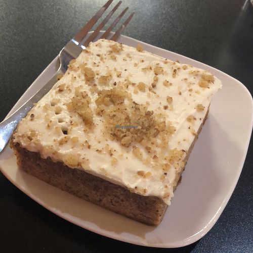 Vegan Banana Cake at The Flaming Icecube Cafe in Boardman