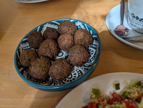 Really great falafel at CoffeeTalks Cafe in Bloemfontein
