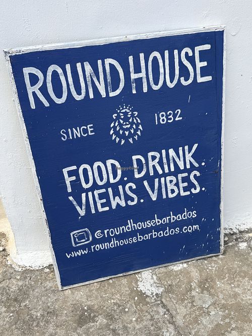 Venue sign   at Round House in Bathsheba