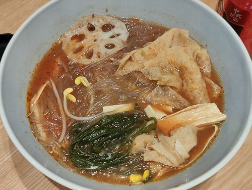 Tomato soup at Ascend Vegetarian 蔬升 in Central Singapore